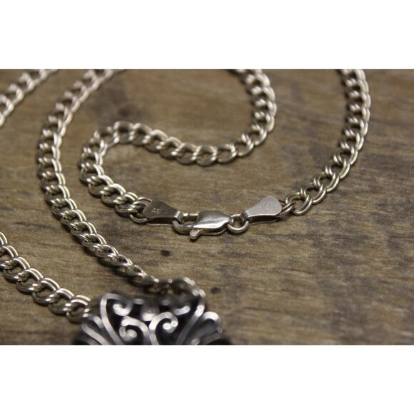 ExEx Claudia Agudelo Pendant Necklace Sterling Abalone Mother of Pearl Jewelry‎ - Picture 10 of 15